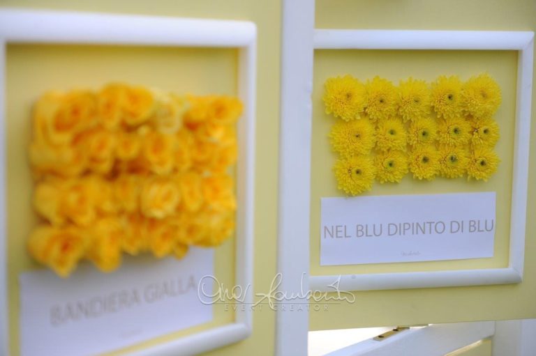 tableau de mariage giallo