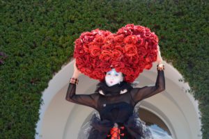 heart of roses for Valentine's day