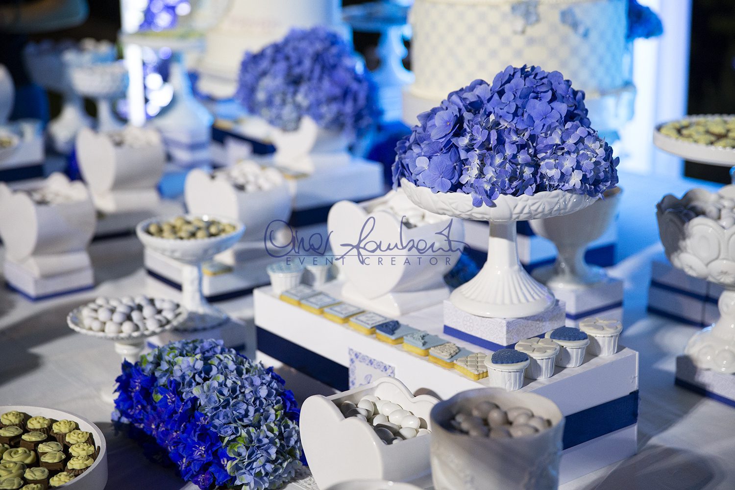 Confettata white and blu